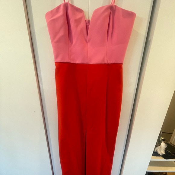 BCBG colorblock strapless evening dress - Picture 3 of 3